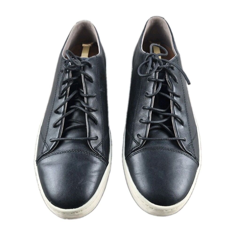 Cole Haan Trafton Lux Sneakers Men’s Sz 11M Black Leather Casual Low Top Shoes
